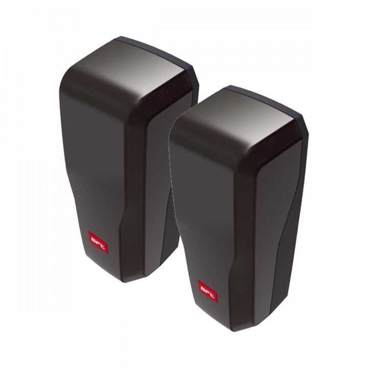 DESME A15 - Paire de cellules photo-électriques à alignement automatique (à système d'auto-alignement intégré). Portée 30 m. Alimentation 24 Vca/Vcc.