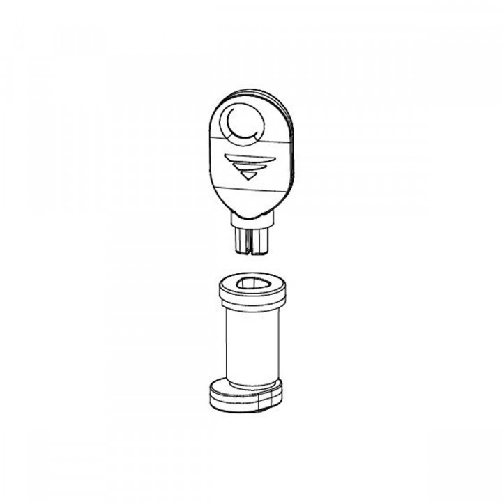 Serrure triangulaire de deverrouillage avec clé pour les vérins de la gamme BLADE