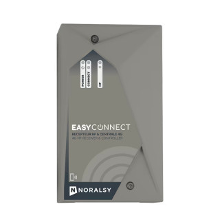 EC-HF -Récepteur HF EASYCONNECT - 2 relais - 868 MHZ - connectivité 4G-10 ans de DATA inclus- capacité 6000 télécommandes/badges/badges digital - centrale de badges (en connectant un lecteur Vigik+)
