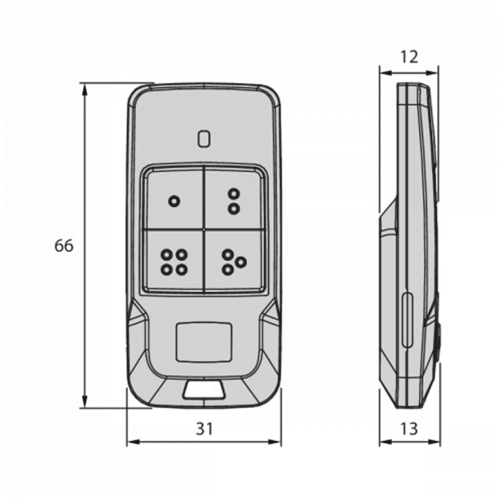 MITTO COOL C - Emetteur couleur BLEU  canaux. MHz. Alimentation 3 V avec 1 pile type CR2032.