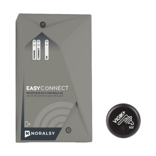DECHF-T -Pack EASYCONNECT+  comprenant un recepteur HF 4G (EC-HF)  2 relais 868mhz DATA 10ANS + un lecteur VIGIK+ format T25 (LVP-T)
