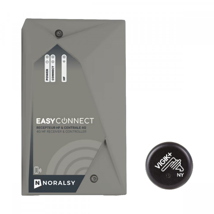 DECHF-T -Pack EASYCONNECT+  comprenant un recepteur HF 4G (EC-HF)  2 relais 868mhz DATA 10ANS + un lecteur VIGIK+ format T25 (LVP-T)